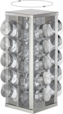 Pleasantwork Kruidenrek - Staand - Draaibaar - 20 Potjes -Mepal shop 669x1200 2