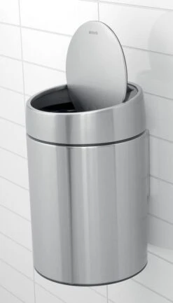Brabantia Slide Bin Prullenbak - 5 L - Matt Black -Mepal shop 685x1200 4