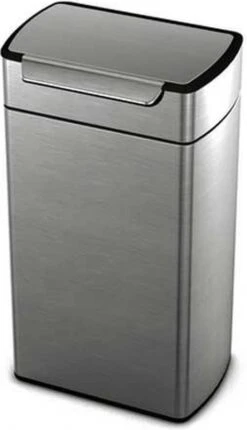 Simplehuman Touch Bar Prullenbak - RVS - 40 L - Zilver -Mepal shop 690x1200 2