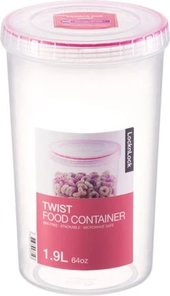 Lock&Lock Beschuitbus - Bewaardoos Voor Beschuit - Rijstwafel Bewaarbus - Voorraadbussen - Set Van 2 Stuks - 1,9 Liter - Transparant -Mepal shop 690x1200 7