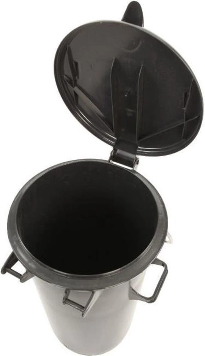 Kunststof Afvalemmer 50 Liter Grijs Met Beugel 8 Kunststof Afvalemmer 50 Liter Grijs Met Beugel - Afbeelding 6