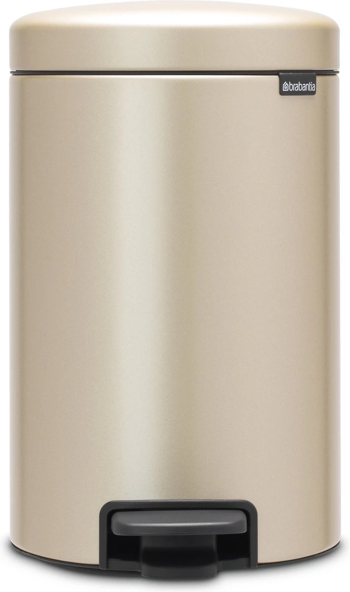 Brabantia NewIcon Prullenbak - 12 L - Metallic Gold 3 Brabantia NewIcon Prullenbak - 12 L - Metallic Gold