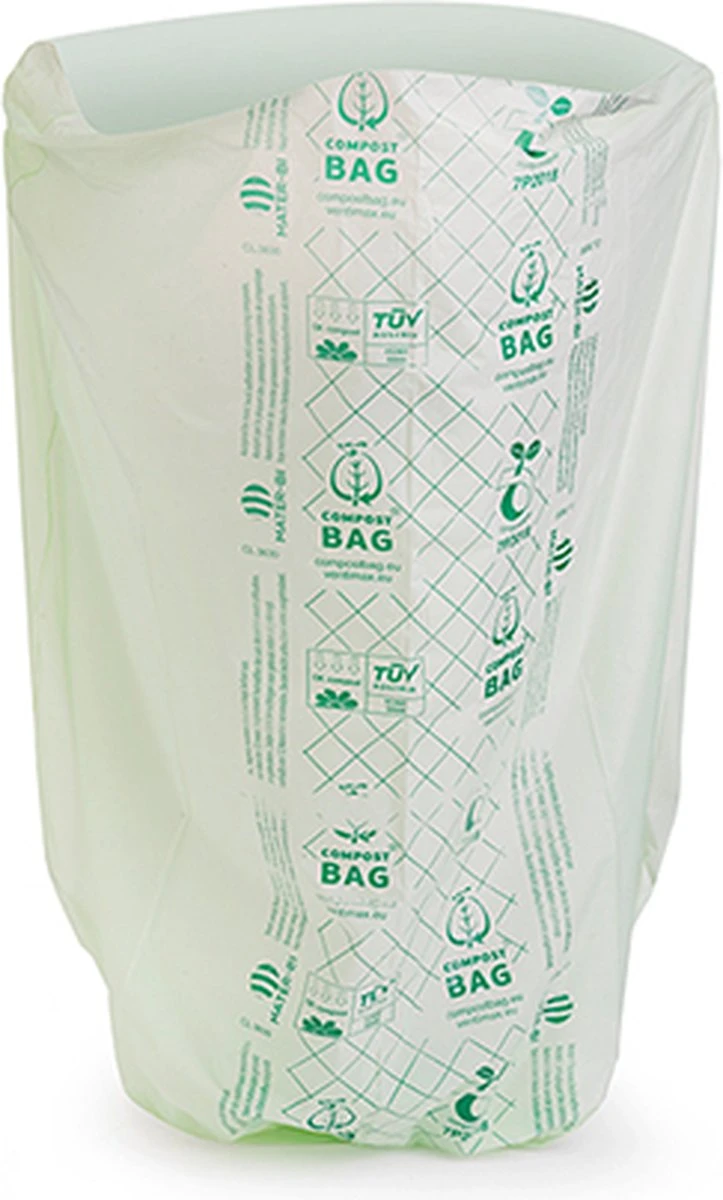Composteerbare Afvalzakjes – 30L – Biologisch Afbreekbaar – Europees Gecertificeerd – Biobased Materiaal 6 Composteerbare Afvalzakjes – 30L – Biologisch Afbreekbaar – Europees Gecertificeerd – Biobased Materiaal - Afbeelding 4