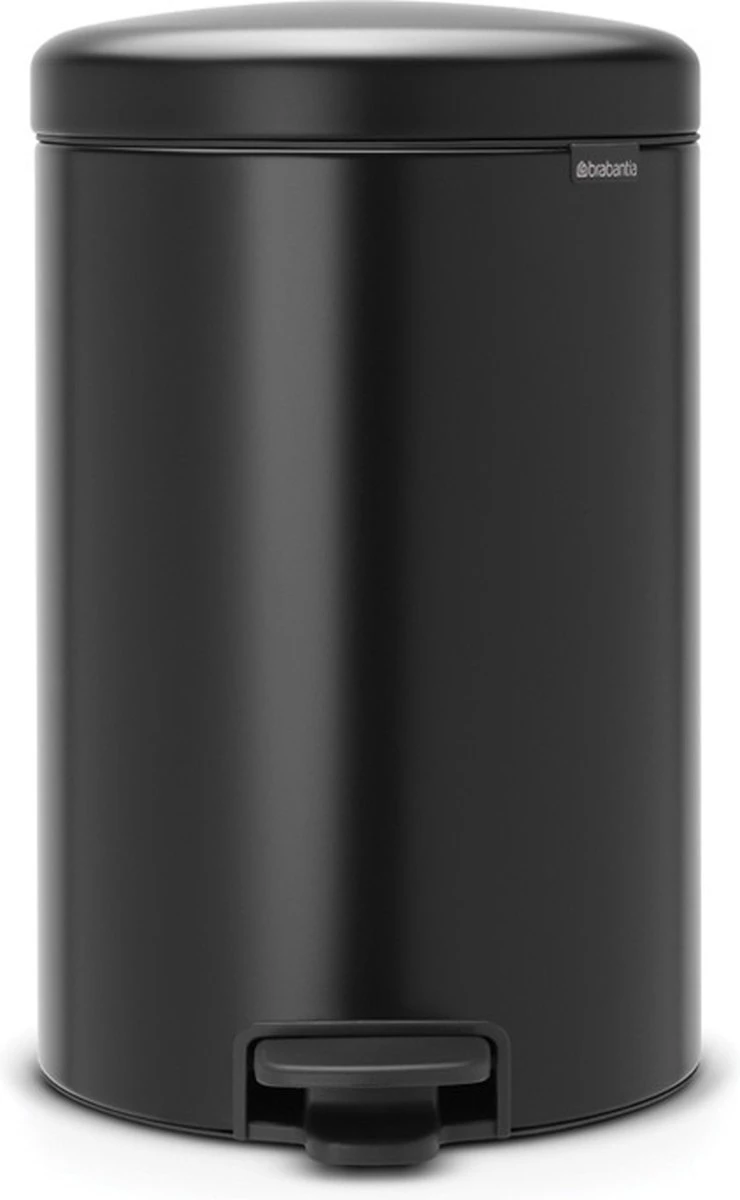 Brabantia NewIcon Prullenbak - 20 L - Matt Black 3 Brabantia NewIcon Prullenbak - 20 L - Matt Black