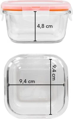 Lock&Lock Glazen Vershoudbakjes - Glazen Meal Prep Bakjes - Glazen Bakjes Met Deksel - Ovenschaaltjes Met Deksel - Airfryer Bakjes - 300 Ml - Set Van 6 Stuks -Mepal shop 741x1200 3