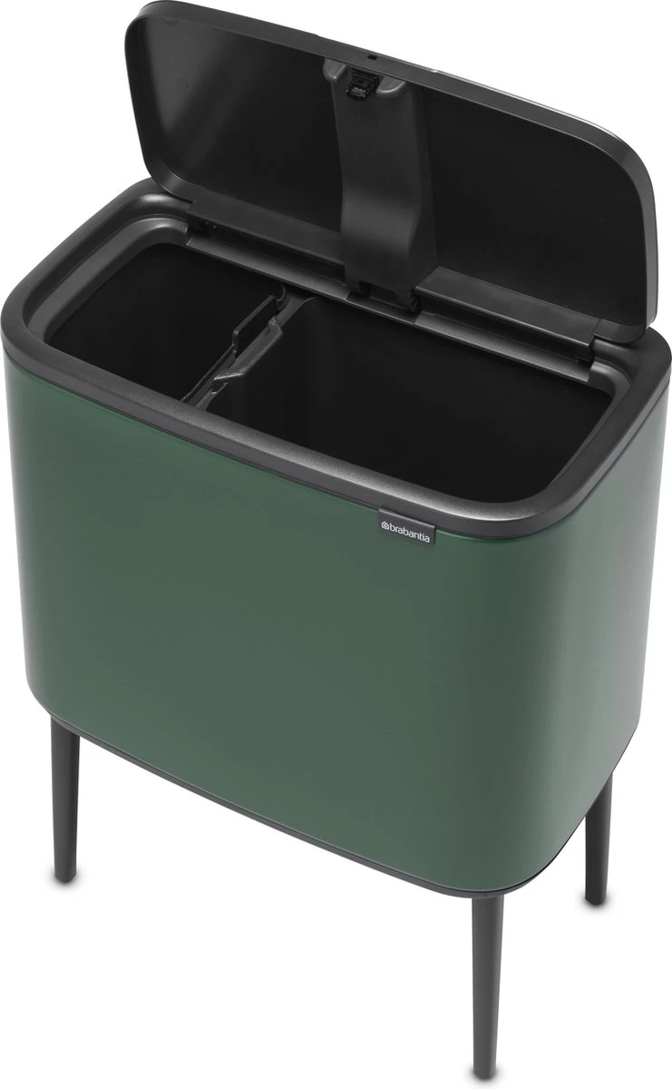 Brabantia Afvalemmer Bo Touch Bin Pine Green, 11 + 23 L 4 Brabantia Afvalemmer Bo Touch Bin Pine Green, 11 + 23 L - Afbeelding 2
