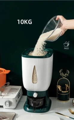 Deluqse Rijst Dispenser - Rijst Container - Grijs - Voedsel Dispenser - Rijst Opbergdoos - Rijst Bewaren - Rijst Opberg Container -Mepal shop 745x1200 2