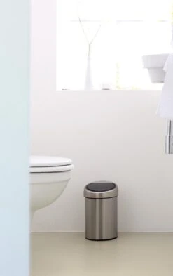 Brabantia Touch Bin Prullenbak - 3 L - Matt Steel -Mepal shop 755x1200 1