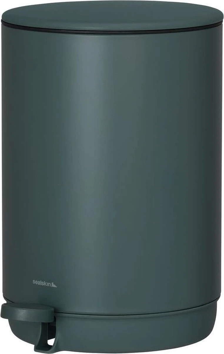 Sealskin Mind - Pedaalemmer - 5 Liter Vrijstaand - Donkergroen 8 Sealskin Mind - Pedaalemmer - 5 Liter Vrijstaand - Donkergroen - Afbeelding 6