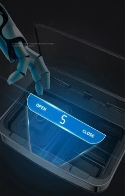 4cookz® Smart Waste Grey Prullenbak Afvalscheiding Met Sensor 72 Liter -Mepal shop 763x1200 3