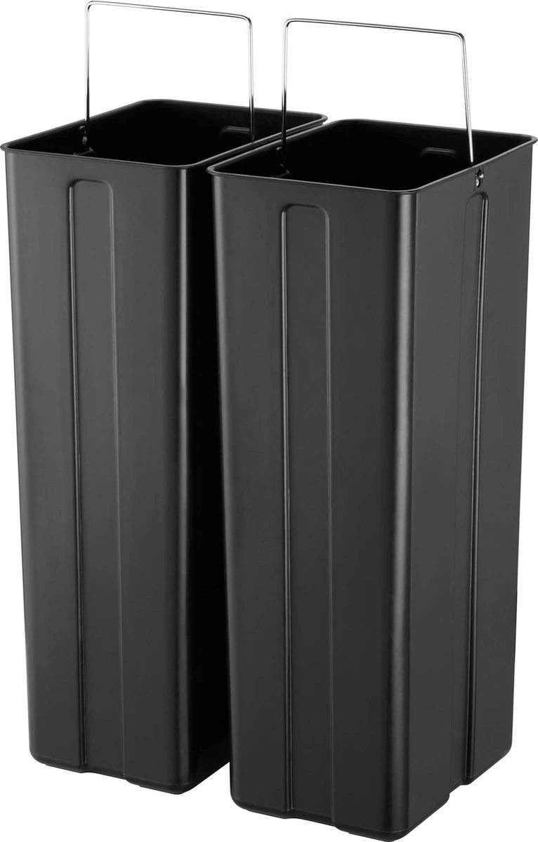 Black & Decker BLACK+DECKER Pedaalemmer RVS - Inhoud 2x20L - Soft Close - Moderne Prullenbak 5 Black & Decker BLACK+DECKER Pedaalemmer RVS - Inhoud 2x20L - Soft Close - Moderne Prullenbak - Afbeelding 3
