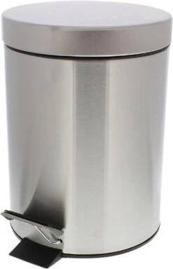 Pedaalemmer 3L – Zilver – Toilet – Badkamer – RVS