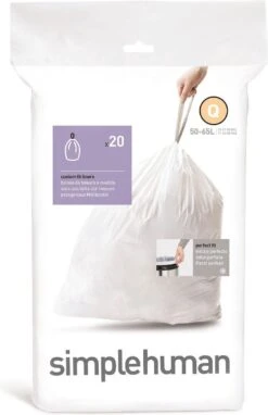 Simplehuman Code Q Afvalzakken - 50 L - 20 Stuks -Mepal shop 776x1200 2