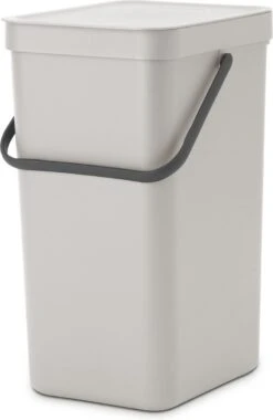 Brabantia Sort & Go Prullenbak - 16 L - Mid Grey -Mepal shop 779x1200 1