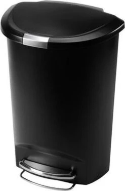 Simplehuman Semi-Round Prullenbak - 50 L - Kunststof - Zwart 11 Simplehuman Semi-Round Prullenbak - 50 L - Kunststof - Zwart -Mepal shop 786x1200 3