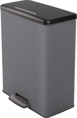 Curver Decobin Prullenbak - 65L - Rechthoekig - Cool Grey -Mepal shop 789x1200 3