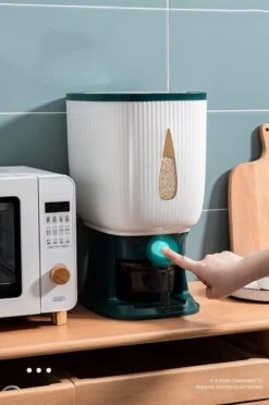 Deluqse Rijst Dispenser - Rijst Container - Grijs - Voedsel Dispenser - Rijst Opbergdoos - Rijst Bewaren - Rijst Opberg Container -Mepal shop 796x1200 5