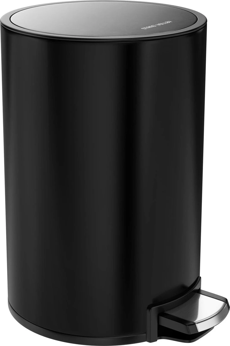 Pedaalemmer Stangvollby Kallax - 5 Liter - RVS - Zwart - Prullenbak - Toilet - Badkamer - Klein - Soft Close Deksel - Chique Design - Kleine Zwarte Pedaal Afvalemmer - Vuilnisbak Badkamer 3 Pedaalemmer Stangvollby Kallax - 5 Liter - RVS - Zwart - Prullenbak - Toilet - Badkamer - Klein - Soft Close Deksel - Chique Design - Kleine Zwarte Pedaal Afvalemmer - Vuilnisbak Badkamer