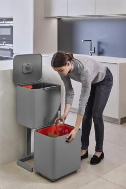 Joseph Joseph Intelligent Waste Prullenbak Totem Max - 60 L - Grijs -Mepal shop 799x1200 13