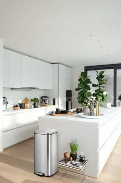 EKO Stella Prullenbak - 30 L - Mat RVS -Mepal shop 799x1200 23