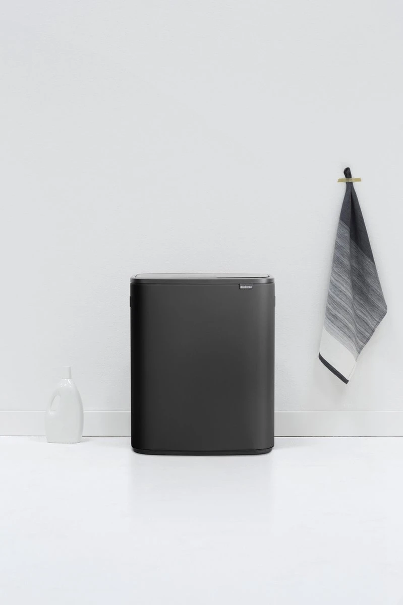 Brabantia Bo Touch Bin Prullenbak - 2 X 30 L - Mineral Infinite Grey 7 Brabantia Bo Touch Bin Prullenbak - 2 X 30 L - Mineral Infinite Grey - Afbeelding 5