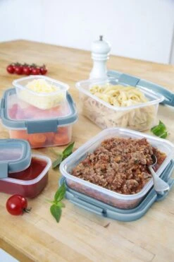 Curver Smart Fresh Eco Vershoudbakje Met Deksel - Rechthoekig - 1L - Transparant/Smokey Grey -Mepal shop 799x1200 48