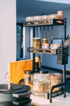 Sens Design Kruidenrek Staand – Keukenrek Voor Kruidenpotjes - Zwart -Mepal shop 799x1200 56