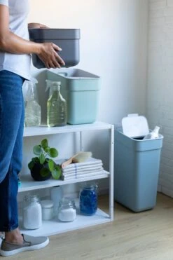 Curver Ready To Collect Prullenbak 30L - Blauw/Lichtgrijs -Mepal shop 800x1200 25