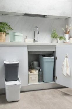 Curver Ready To Collect Prullenbak 30L - Blauw/Lichtgrijs -Mepal shop 800x1200 27