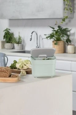 Curver Ready To Collect Prullenbak - GFT - 5L - Groen/Lichtgrijs -Mepal shop 800x1200 30