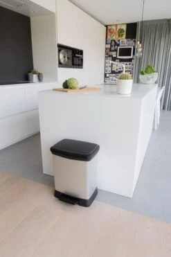 Curver Decobin Duo Prullenbak Afvalscheider - 10L + 18L - Metallic -Mepal shop 800x1200 36