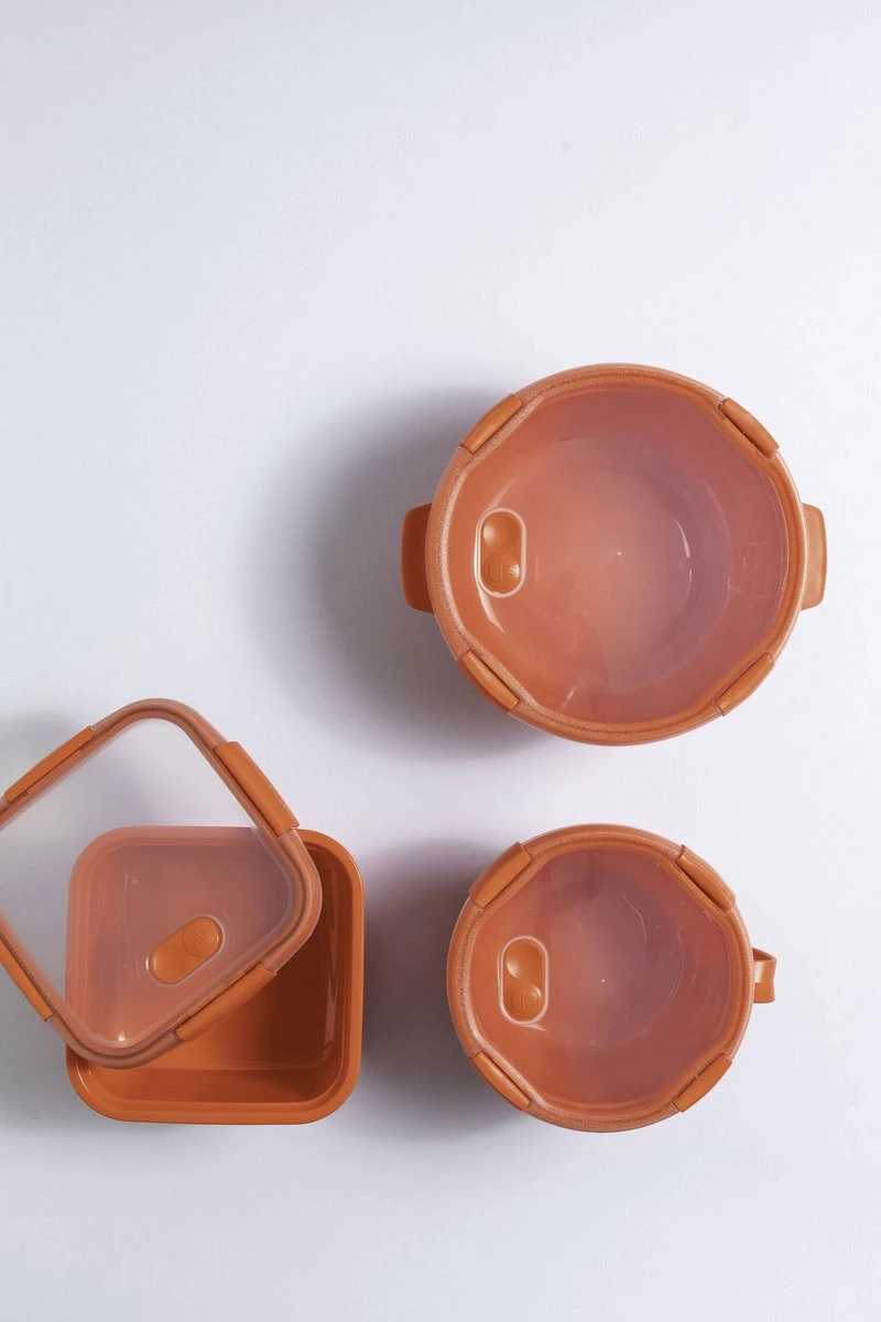 Curver Smart Microwave Eco Steamer Rond 1.6L + Stoomtray - Rood 6 Curver Smart Microwave Eco Steamer Rond 1.6L + Stoomtray - Rood - Afbeelding 4