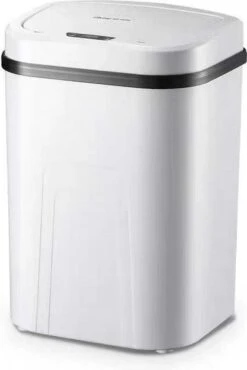 OKNE Prullenbak Met Sensor - 15 Liter - - Toilet Afvalemmer - Badkamer Afvalbak - Vuilnisbak - 15L - Vingerafdrukvrij - Hygiënisch - Elektrische Softclose Deksel - Automatische Deksel - Sensor Vuilbak - Zwart -Mepal shop 801x1200 8