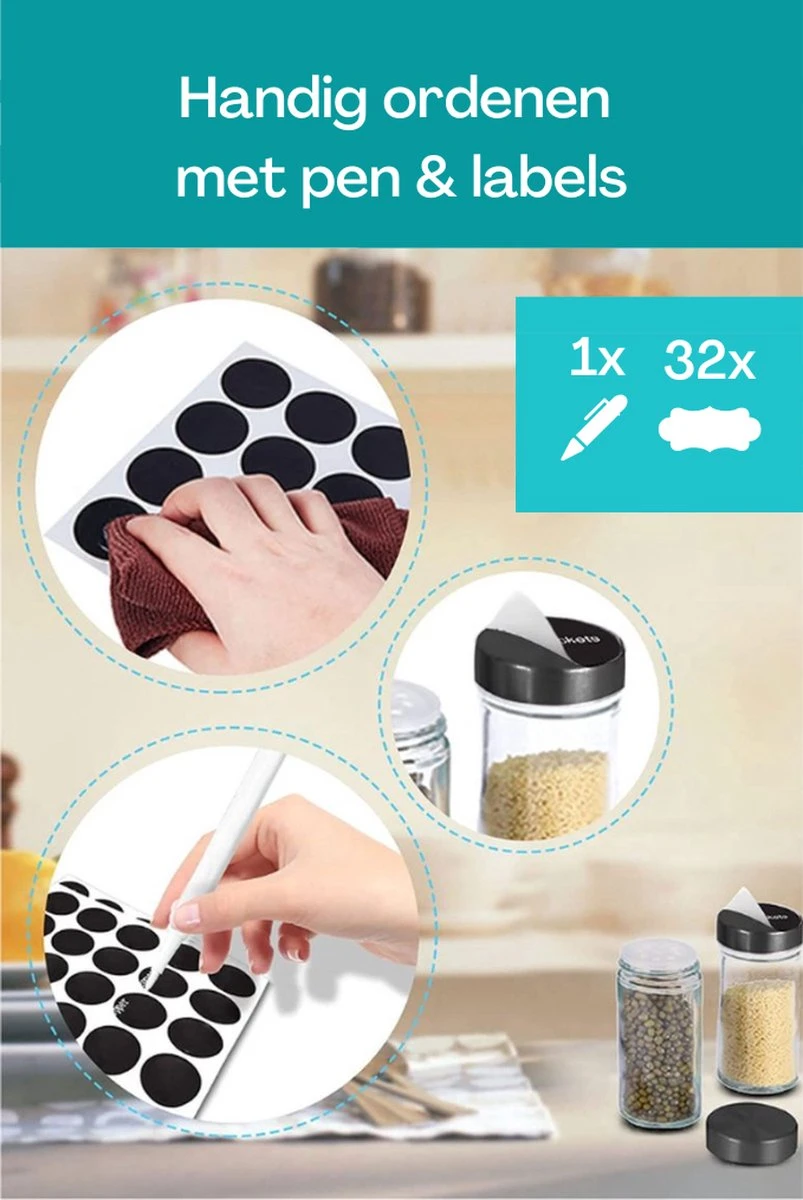 TidyHome Kruidenrek Draaibaar - Kruidenpotjes - Kruiden Carrousel - 20 Kruidenpotjes - Zwart - RVS - Draaibaar - Aanrecht Organizer - Inclusief Labels, Pen En Trechter - Keuken Organizer 6 TidyHome Kruidenrek Draaibaar - Kruidenpotjes - Kruiden Carrousel - 20 Kruidenpotjes - Zwart - RVS - Draaibaar - Aanrecht Organizer - Inclusief Labels, Pen En Trechter - Keuken Organizer - Afbeelding 4