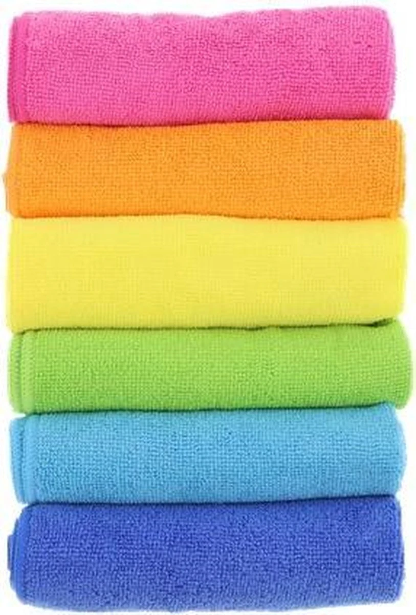 Sorbo Microvezeldoek - 6 Stuks - Assorti 4 Sorbo Microvezeldoek - 6 Stuks - Assorti - Afbeelding 2