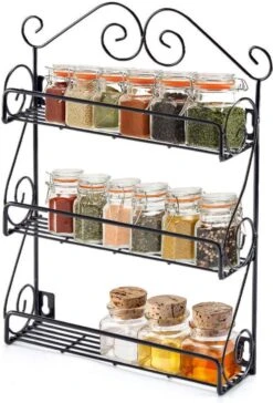 KitchenBrothers Kruidenrek - Staand En Ophangbaar - Voor 21 Potjes - 3 Laags - Metaal -Mepal shop 814x1200 2