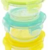 KOOLECO 3 Glazen Vershoudbakjes Met Deksel 210ml - Blauw Geel Groen Rond -Mepal shop 820x1200 6