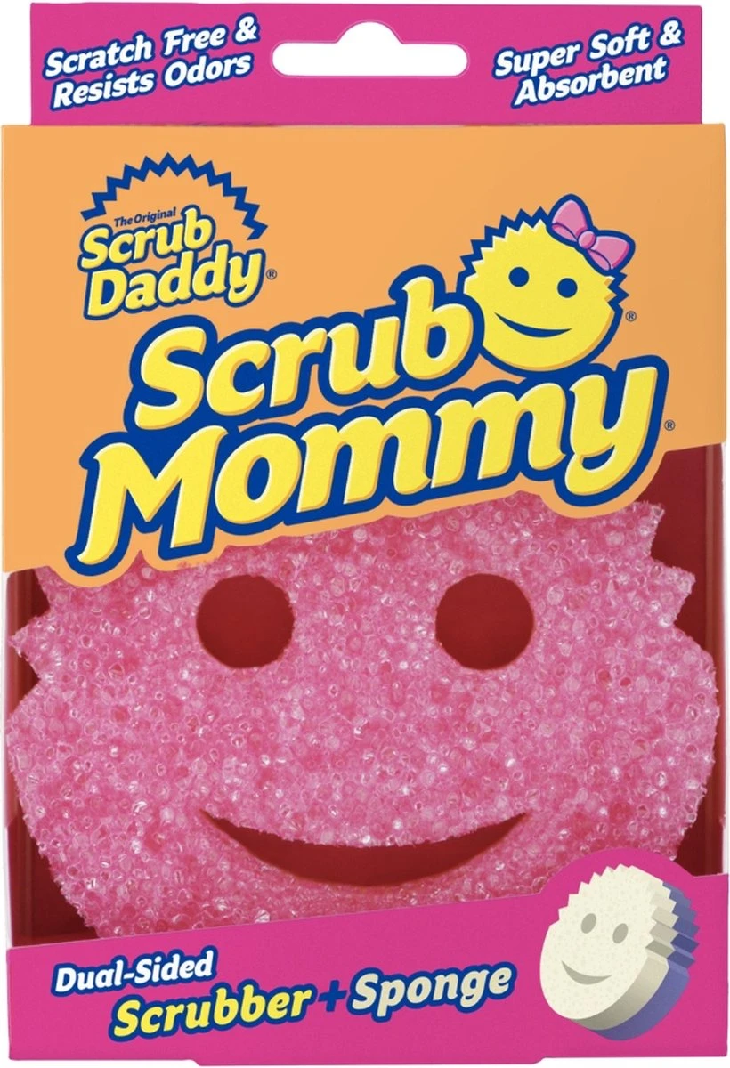 Scrub Daddy - Scrub Mommy Krasvrije Spons Dubbelzijdig Roze 13 Scrub Daddy - Scrub Mommy Krasvrije Spons Dubbelzijdig Roze - Afbeelding 11