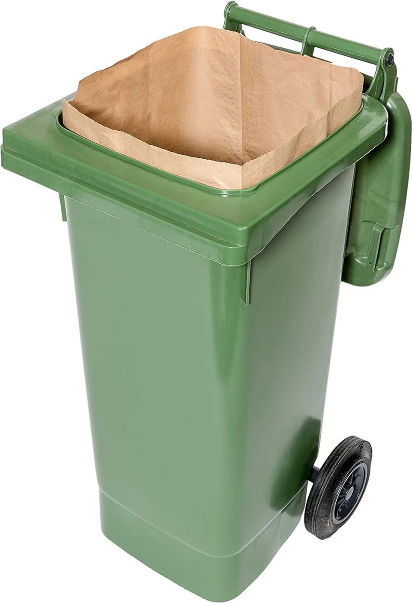 BioMat - Composteerbare Containerzakken - Papier - 1 Laags - 120/140 Liter - 25 Stuks 3 BioMat - Composteerbare Containerzakken - Papier - 1 Laags - 120/140 Liter - 25 Stuks