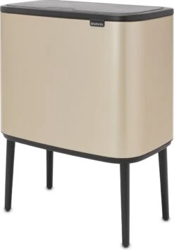 Brabantia Afvalemmer Bo Touch Bin Champagnekleur, 11 + 23 L -Mepal shop 832x1200 1