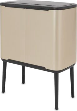 Brabantia Afvalemmer Bo Touch Bin Champagnekleur, 11 + 23 L -Mepal shop 832x1200 2
