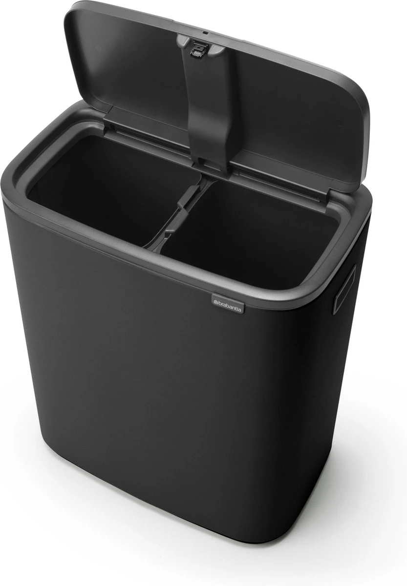Brabantia Bo Touch Bin Prullenbak - 2 X 30 L - Mineral Infinite Grey 4 Brabantia Bo Touch Bin Prullenbak - 2 X 30 L - Mineral Infinite Grey - Afbeelding 2