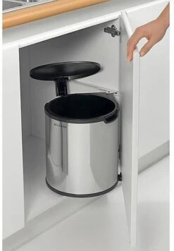Brabantia Built-in-Bin Prullenbak - 15 L - Brilliant Steel -Mepal shop 833x1200 4