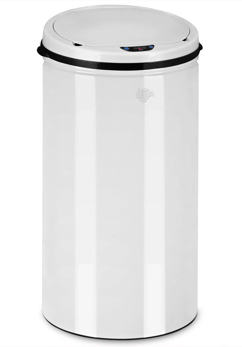 Monzana Prullenbak 56 Liter Inhoud - Met Sensor - RVS Wit 3 Monzana Prullenbak 56 Liter Inhoud - Met Sensor - RVS Wit