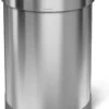 Simplehuman Semi Round Prullenbak - 60 L - Rvs - Zilverkleurig - Incl Liner Pocket