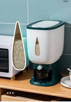 Deluqse Rijst Dispenser - Rijst Container - Grijs - Voedsel Dispenser - Rijst Opbergdoos - Rijst Bewaren - Rijst Opberg Container -Mepal shop 838x1200 8