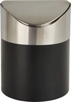 Tafel Prullenbak - RVS - Zwart - 17x12cm - Afvalbakje Aanrecht - Met Deksel -Mepal shop 839x1200 4