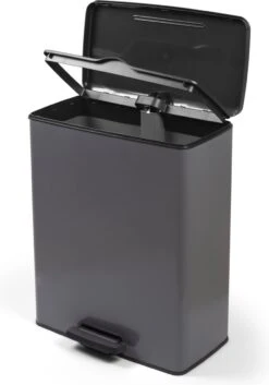 Curver Decobin Prullenbak - 65L - Rechthoekig - Cool Grey -Mepal shop 840x1200