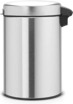 Brabantia NewIcon Wandprullenbak - 3 L - Matt Steel -Mepal shop 841x1200 2