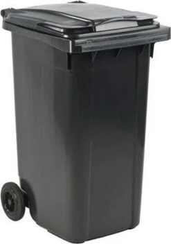 Kunststof Kliko Afval Rolcontainer Mini Container - 240 Liter - Grijs
